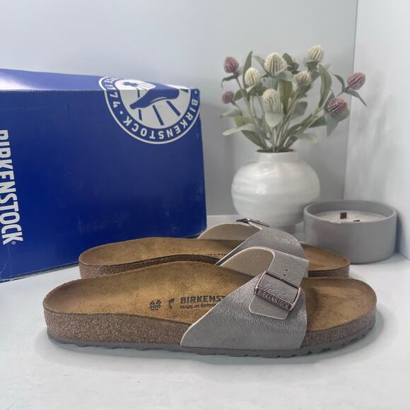 Birkenstock Madrid BS Birko Flur Sandal Animal Fascination Mud Men 13/EU 46 NWB - Picture 3 of 10